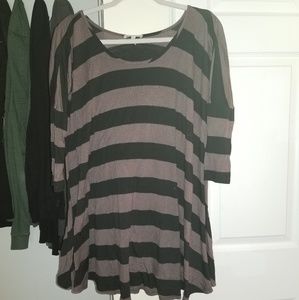 Striped swing dress